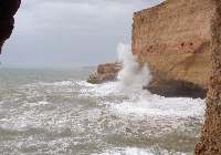 Algarve - Sturm in der Bucht von Oura