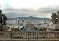 Barcelona - Blick zur Placa d'Espanya